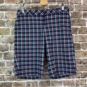 Walter Hagen Mens Golf Shorts Waist Plaid